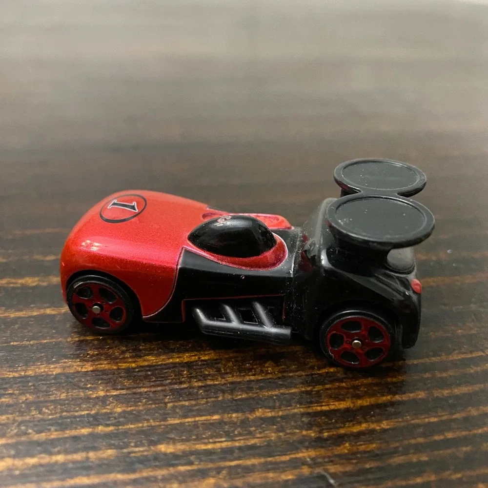 Disney Mickey‎ Mouse Roadster Racers Red Black Die-Cast Toy Car Number 1